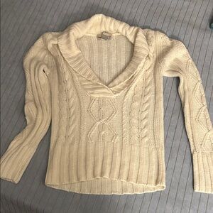Sweater Project Cream Cable Knit Sweater